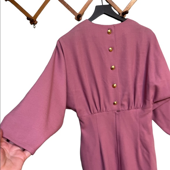 Rickie Freeman for Teri Jon Raspberry pink 1980’s dress - Picture 8 of 12